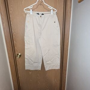 Lauren Ralph Lauren - Cargo Wide Leg Capri's - Size 8
